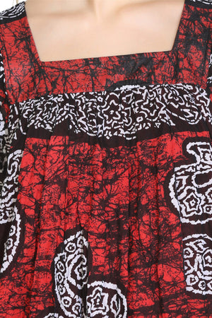 Cotton Gauze Dress - Soil Pattern (Irmak)