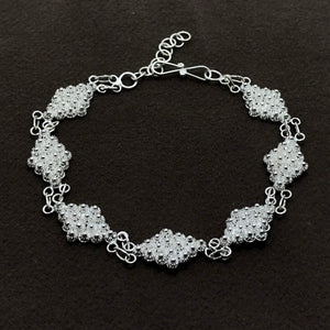 Coriander Model Authentic Handmade Filigree Silver Bracelet (NG201013798)