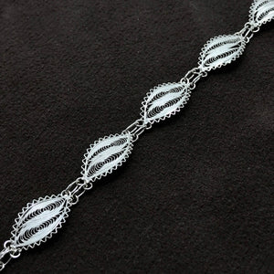 Authentic Handmade Filigree Sterling Silver Bracelet (NG201013804)