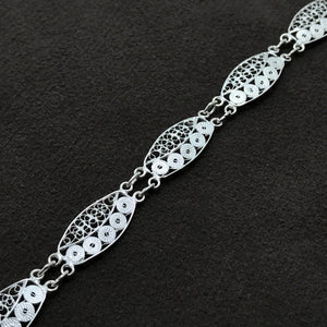 Authentic Handmade Filigree Sterling Silver Bracelet (NG201013806)