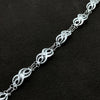 Infinity Model Handmade Filigree Sterling Silver Bracelet (NG201013807)