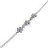 Trefoil Model Handmade Silver Bracelet With Zircon (NG201015322)