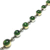 Authentic Handmade Sterling Silver Bracelet With Agate (NG201015736)
