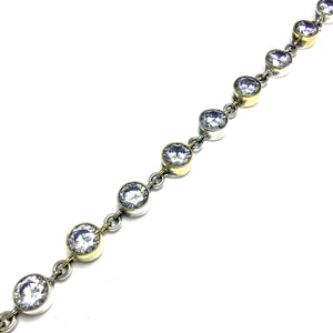 Authentic Handmade Sterling Silver Bracelet With Zircon (NG201015740)