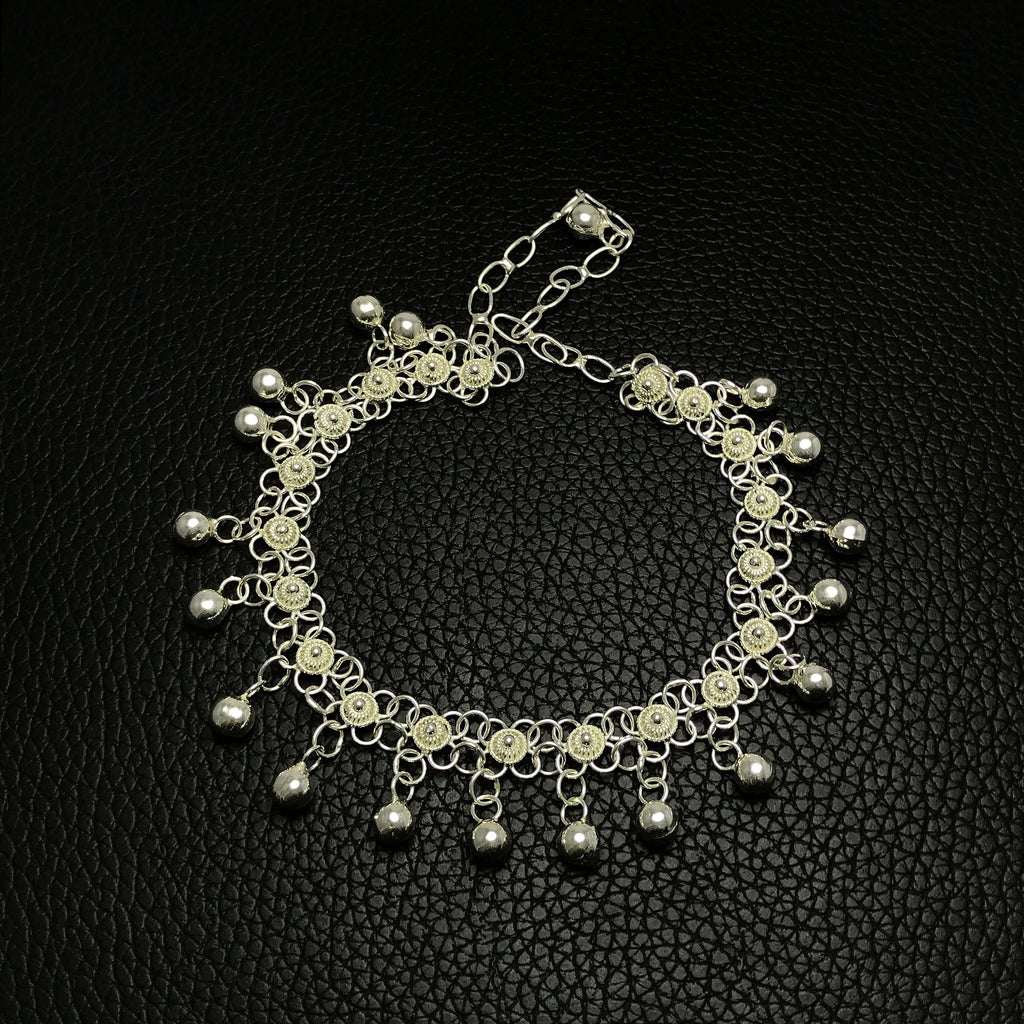 Coriander Model Authentic Handmade Filigree Silver Bracelet (NG201016156)