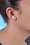 Heart Model Filigree Handmade Silver Earrings (NG201013567)