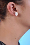 Trefoil Model Filigree Handmade Silver Earrings (NG201013572)