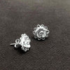 Floral Model Filigree Handmade Silver Earrings (NG201013576)