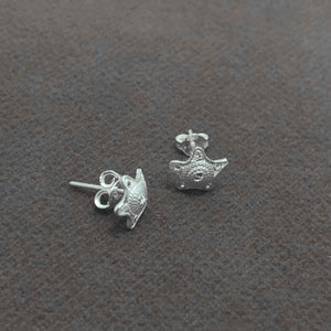 Star Model Filigree Handmade Silver Earrings (NG201013584)