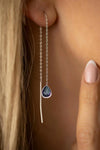 Drop Model Silver Earrings With Topaz (NG201015756)