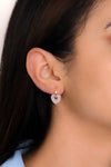 Gold Plated Heart Model Silver Earrings With Zircon (NG201019362)
