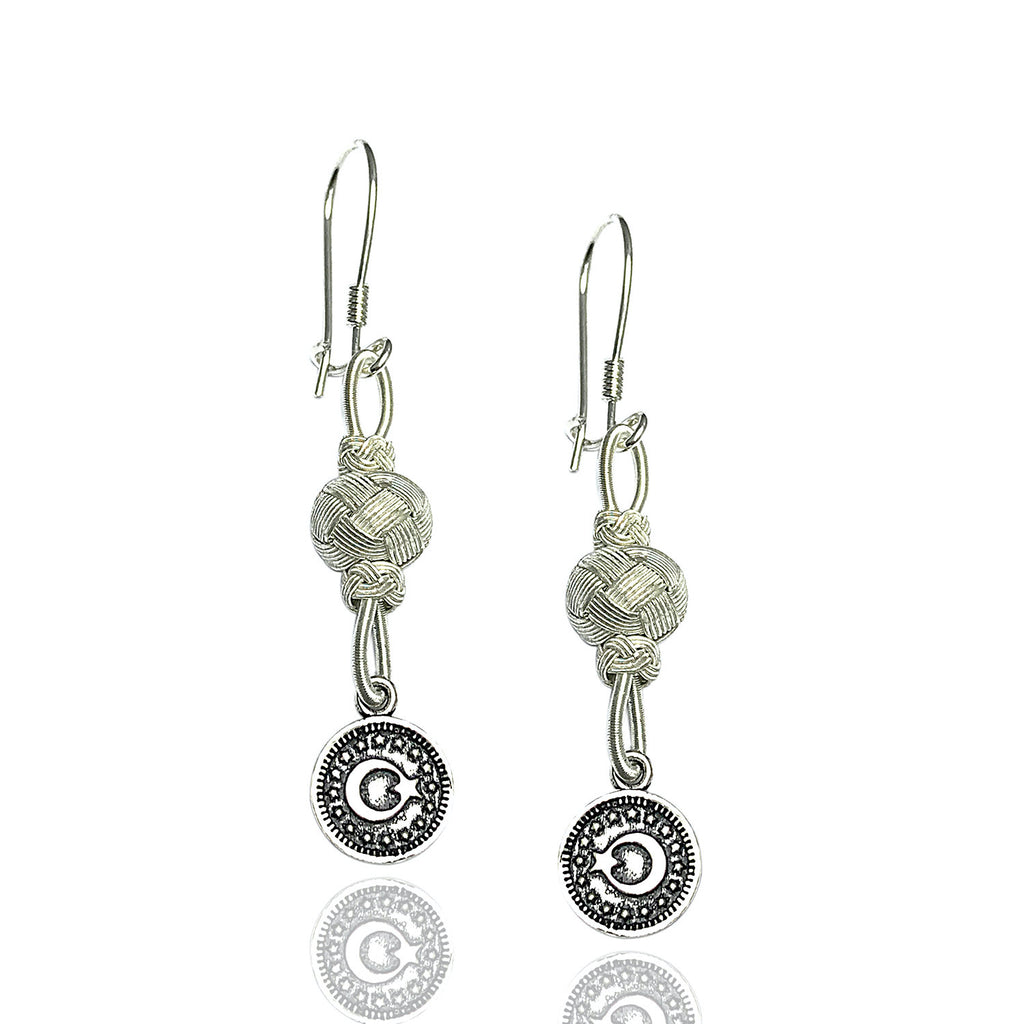 Kazaziye Earrings Jewelry Made of 1000 Sterling Silver (NG201016993)