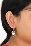 Infinity Model Handmade Filigree Silver Earrings (NG201019494)