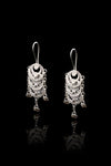 Crescent Model Handmade Filigree Silver Earrings (NG201019495)