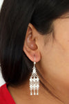 Coriander Model Handmade Filigree Silver Earrings (NG201019502)