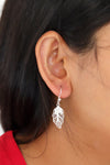 Leaf Model Handmade Filigree Silver Earrings (NG201019504)