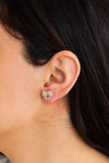 Heartbeat Model Sterling Silver Earrings (NG201020242)