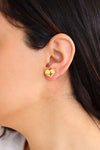 Heartbeat Model Sterling Silver Earrings (NG201020242)