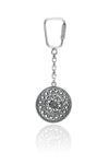 Handmade Filigree Sterling Silver Keychain (NG201020740)