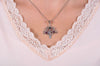 Tree of Life Model Handmade Filigree Silver Necklace (NG201013429)