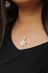 Starfish Model Filigree Sterling Silver Necklace (NG201017525)