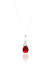 Authentic Handmade Silver Necklace With Ruby (NG201019519)