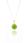 Evil Eye Model Authentic Handmade Silver Necklace (NG201019549)