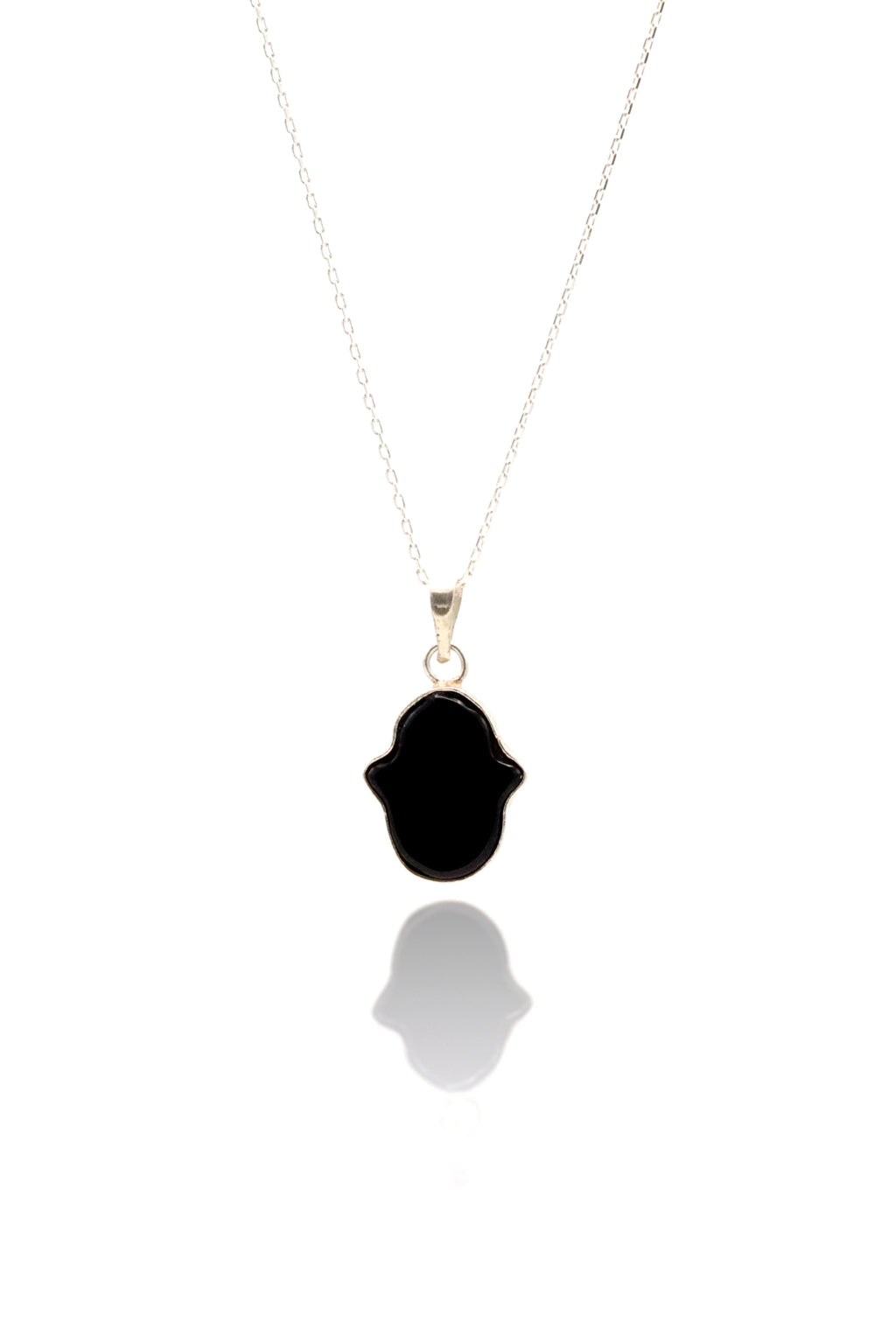 Authentic Sterling Silver Necklace With Onyx (NG201019553)
