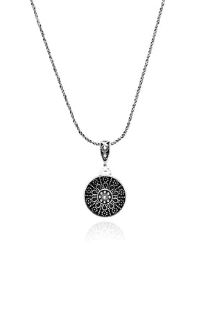 Enameled Model Mardin Straw Silver Necklace  (NG201019581)