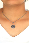 Enameled Model Mardin Straw Silver Necklace  (NG201019581)