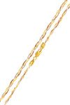 Gold Plated Auger Chain Silver Necklace (NG201019585)