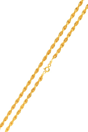 Gold Plated Auger Chain Silver Necklace (NG201019591)