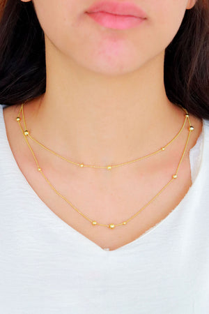 Dorika Model Gold Plated Silver Necklace (NG201019792)