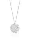 Life Flower Model Authentic Sterling Silver Necklace (NG201020215)