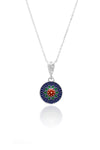Enameled Model Mardin Straw Silver Necklace  (NG201020373)