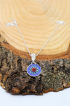 Enameled Model Mardin Straw Silver Necklace  (NG201020373)