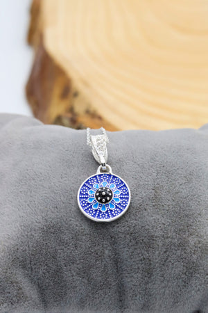 Enameled Model Mardin Straw Silver Necklace  (NG201020376)