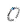 Dorika Model Handmade Sterling Silver Ring With Evil Eye (NG201015978)