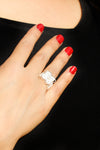 Floral Model Handmade Filigree Silver Ring (NG201017551)