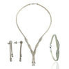 Triple Jewelry Set, Necklace, a Pair of Earrings, Bracelet (NG201016077)