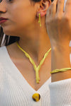 Triple Jewelry Set, Necklace, a Pair of Earrings, Bracelet (NG201016077)