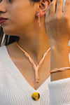Triple Jewelry Set, Necklace, a Pair of Earrings, Bracelet (NG201016077)