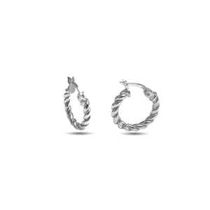 Hoop Model Silver Earrings (NG201015527)