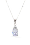 Oval Model Silver Triple Jewelry Set With Zircon (NG201021908)