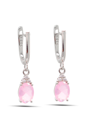 Oval Model Silver Triple Jewelry Set With Quartz (NG201021909)