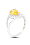 Drop Model Silver Triple Jewelry Set With Citrine (NG201021913)