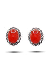 Oval Model Silver Triple Jewelry Set With Agate (NG201021935)