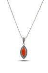 Slanting Model Silver Triple Jewelry Set With Agate (NG201021940)