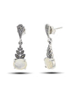 Leaf Model Silver Triple Jewelry Set With Mother of Pearl (NG201021947)