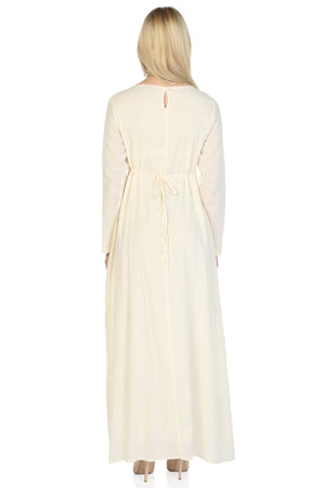 Cotton Gauze Dress - Long Sleeve (Burcak)